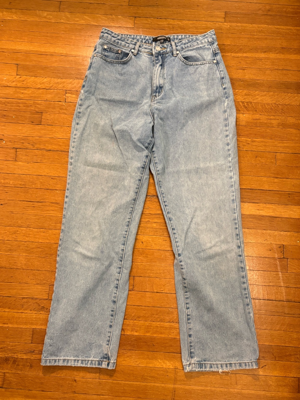Light Wash High Rise Baggy Mom Jeans